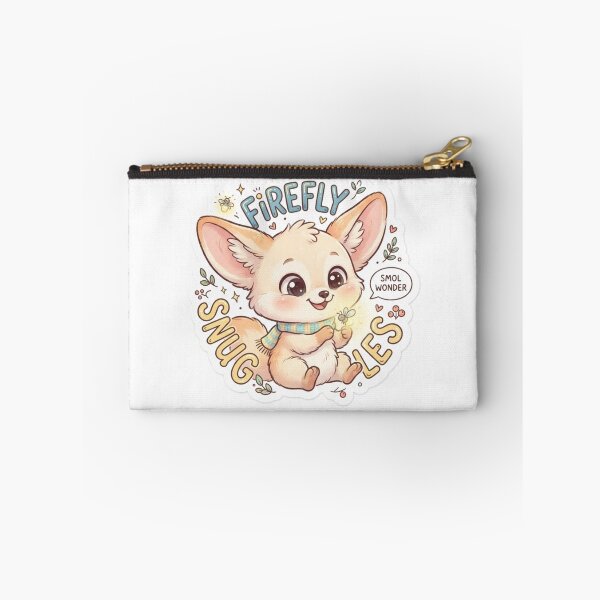 Item preview, Fennec Fox – Kawaii "Firefly Snuggles" Sticker designed and sold by Chipkooo.