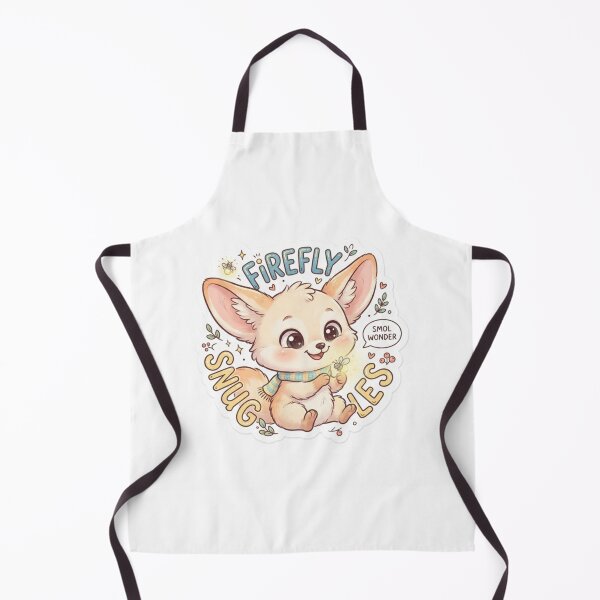 Item preview, Fennec Fox – Kawaii "Firefly Snuggles" Sticker designed and sold by Chipkooo.