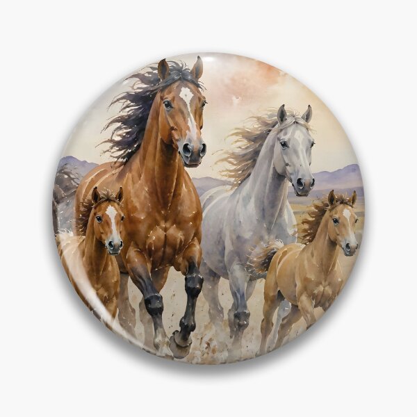 Item preview, Watercolor Wild Brumbies Running Free by Orikall designed and sold by HippieWorks.