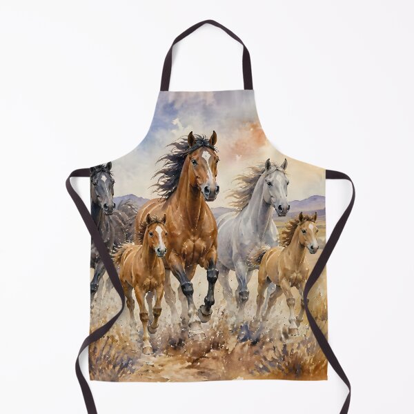 Item preview, Watercolor Wild Brumbies Running Free by Orikall designed and sold by HippieWorks.