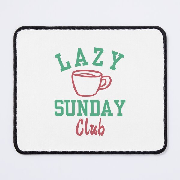 Item preview, Lazy Sunday Club Coffee Cup Cozy Lifestyle Weekend Vibes Design designed and sold by HYPNK.