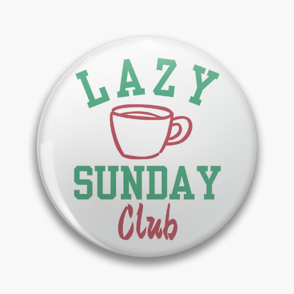 Item preview, Lazy Sunday Club Coffee Cup Cozy Lifestyle Weekend Vibes Design designed and sold by HYPNK.