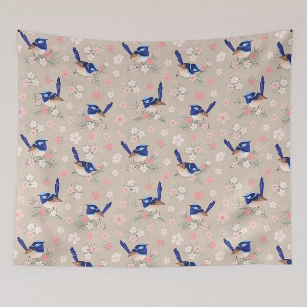 Item preview, Fairywren and Geraldton Wax designed and sold by Caitie-M.