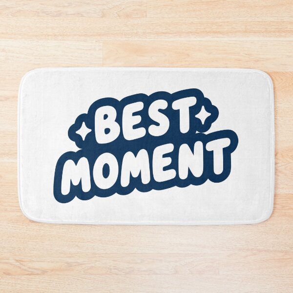 Item preview, Best Moment Retro Bubble Typography Quote designed and sold by     Fatma Creates.