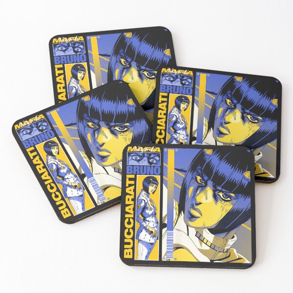 Item preview, JJBA Bucciarati Gold and Purple Anime designed and sold by Bhasinhz.