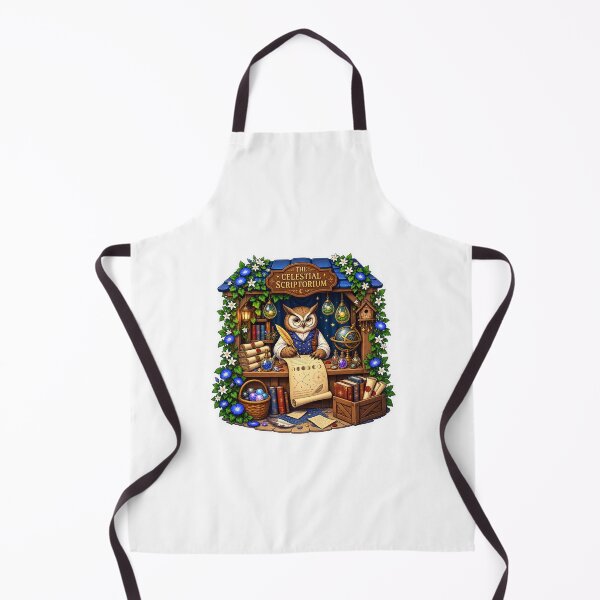 Item preview, The Celestial Scriptorium | Magical Owl Scribe | Enchanted Fantasy Writing designed and sold by MrDev.