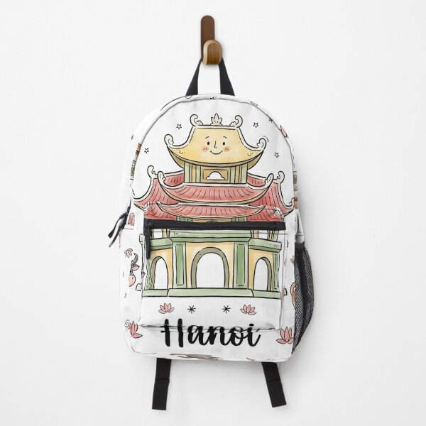 Item preview, Cute Hanoi Pagoda Vietnam Doodle Art designed and sold by RamyGallery.