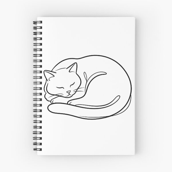 Item preview, Sleeping Cat Line Art designed and sold by agusrama.