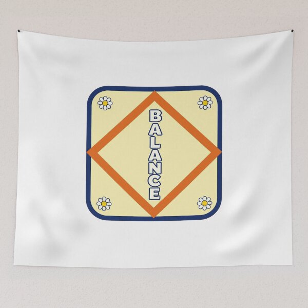 Item preview, Retro Balance Daisy Flower Geometric Typography Aesthetic designed and sold by FestivityFinds.