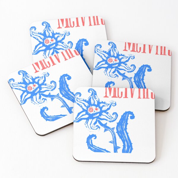 Item preview, Red Typography With Blue Flower designed and sold by RetroVibeArty.