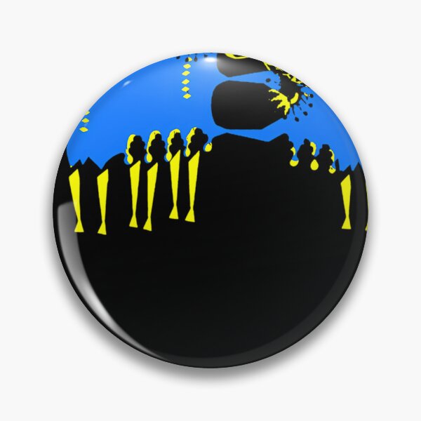 Item preview, Blue And Yellow SIlhouette Chamber Pop designed and sold by PaperCrafte.