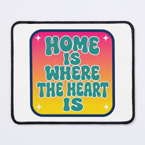 Item preview, Retro Home Is Where The Heart Is Sunset Gradient Groovy designed and sold by FestivityFinds.