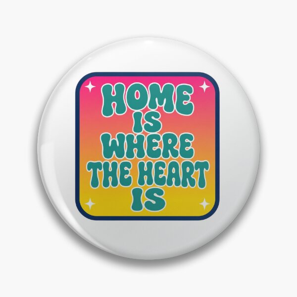 Item preview, Retro Home Is Where The Heart Is Sunset Gradient Groovy designed and sold by FestivityFinds.