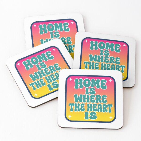 Item preview, Retro Home Is Where The Heart Is Sunset Gradient Groovy designed and sold by FestivityFinds.