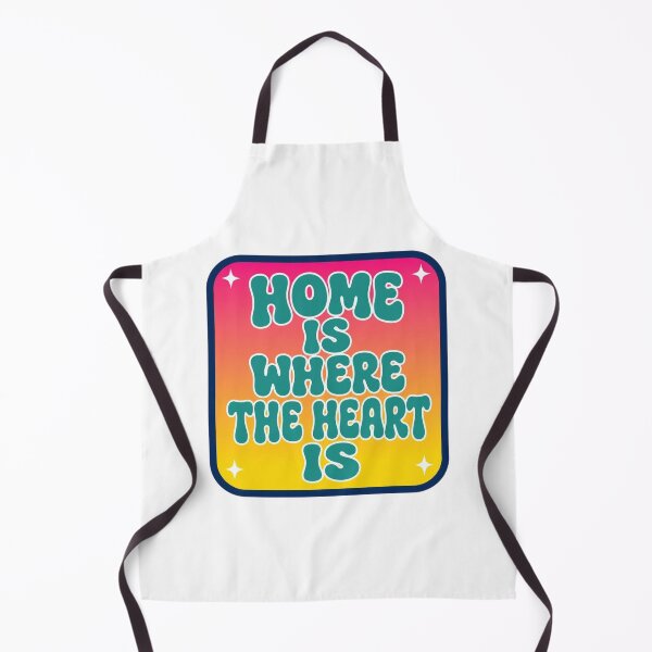 Item preview, Retro Home Is Where The Heart Is Sunset Gradient Groovy designed and sold by FestivityFinds.