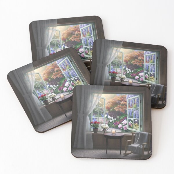 Item preview, Sunlit Window Garden Serenity Photo Print designed and sold by RevolveArt67.