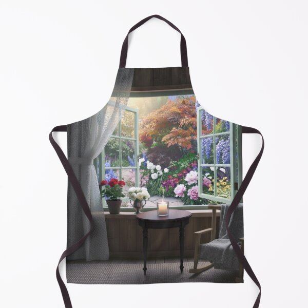 Item preview, Sunlit Window Garden Serenity Photo Print designed and sold by RevolveArt67.
