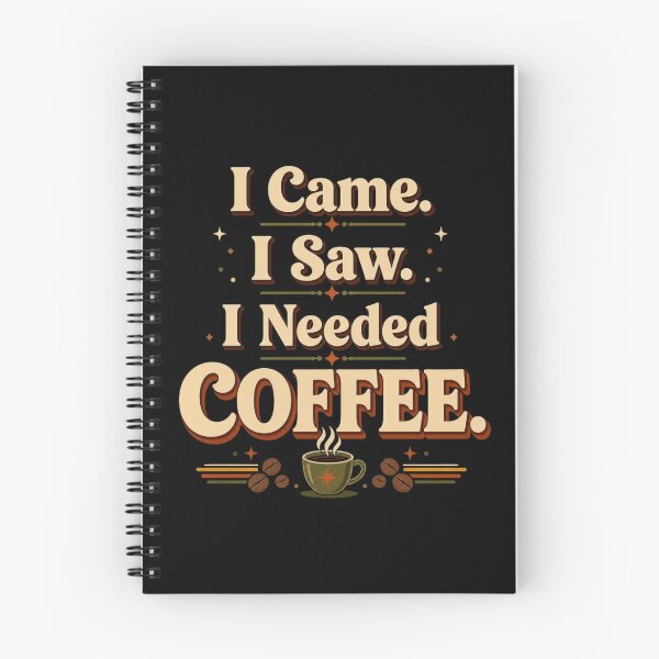 Item preview, I Came. I Saw. I Needed Coffee. | Funny Retro Coffee Typography Design designed and sold by Irene Catchmind.