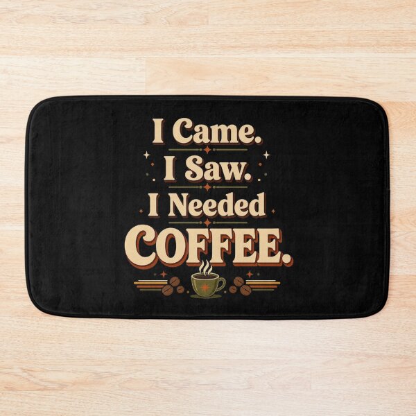 Item preview, I Came. I Saw. I Needed Coffee. | Funny Retro Coffee Typography Design designed and sold by Irene Catchmind.
