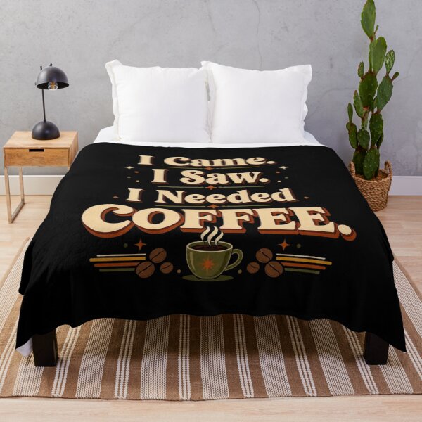 Item preview, I Came. I Saw. I Needed Coffee. | Funny Retro Coffee Typography Design designed and sold by Irene Catchmind.