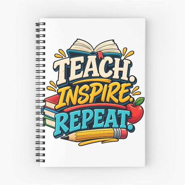 Item preview, Teach Inspire Repeat designed and sold by Ahsacom.