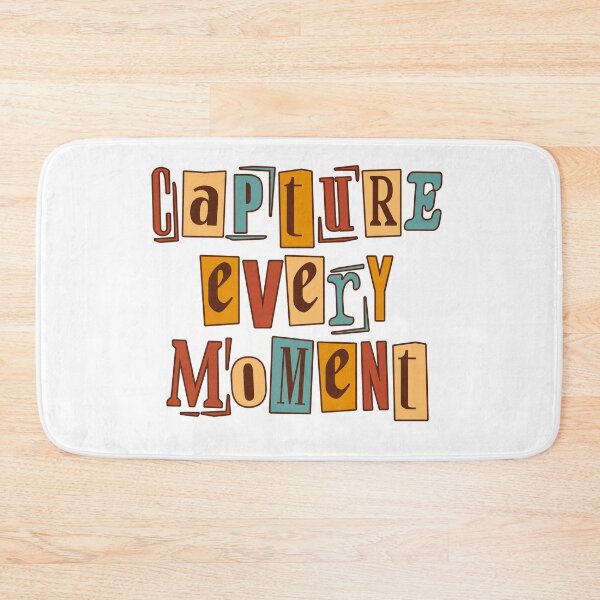 Item preview, Retro Capture Every Moment Typography designed and sold by     Fatma Creates.