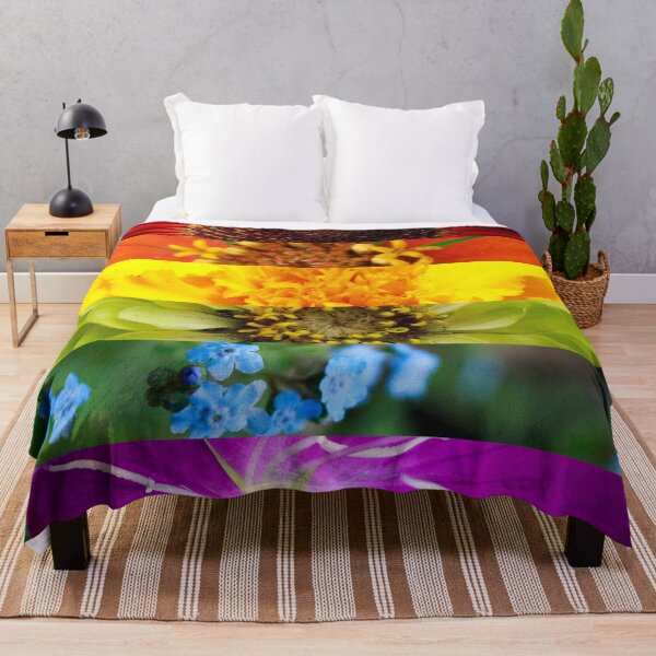 Item preview, Rainbow Floral Stripes designed and sold by PhotoArtbyGrace.