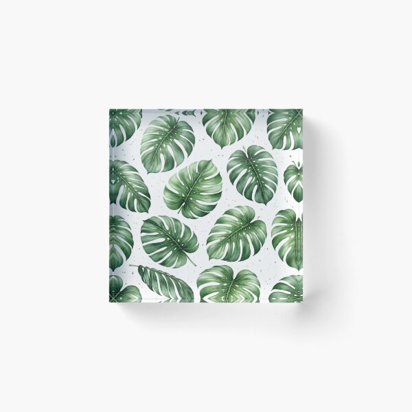 Item preview, Watercolour Monstera Leaves Tropical Pattern designed and sold by EcologicoolShp.