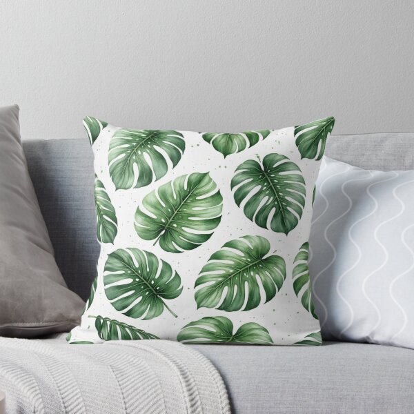 Item preview, Watercolour Monstera Leaves Tropical Pattern designed and sold by EcologicoolShp.