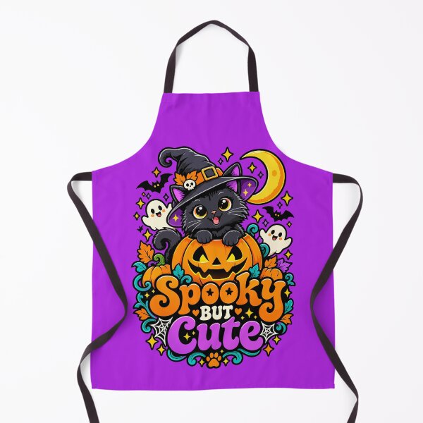 Item preview, Spooky But Cute Black Cat Witch – Cute Halloween Design designed and sold by ArtByBoya.