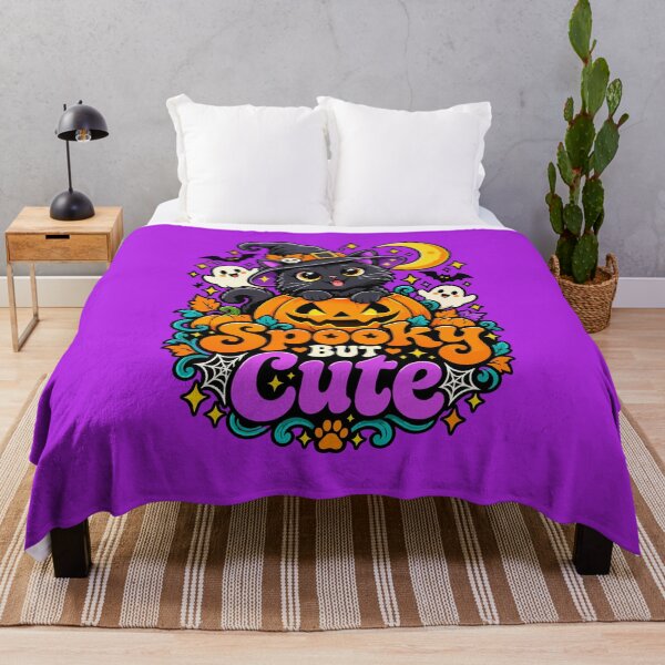 Item preview, Spooky But Cute Black Cat Witch – Cute Halloween Design designed and sold by ArtByBoya.