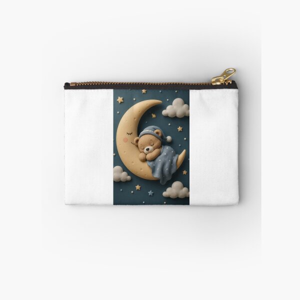 Item preview, Sleepy Teddy Bear on Moon - Cute Night Sky Design designed and sold by ThilankaDesign.