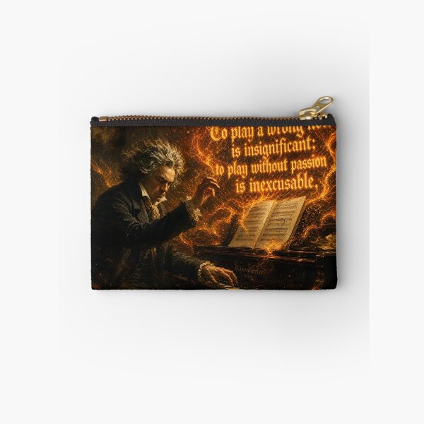 Item preview, Beethoven Quote: To play without passion is inexcusable - Dark Academia Classical Music Piano Art designed and sold by DoReMiStudio.