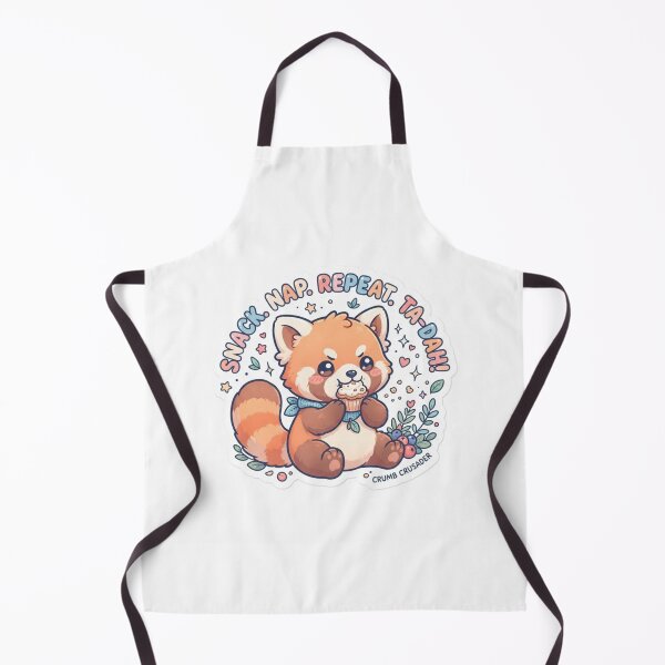 Item preview, Red Panda – Kawaii "Snack Nap Repeat Ta-Dah" Sticker designed and sold by Chipkooo.