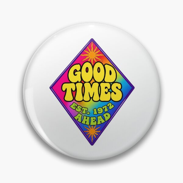 Item preview, Retro Good Times Ahead 1972 Groovy Rainbow  designed and sold by FestivityFinds.