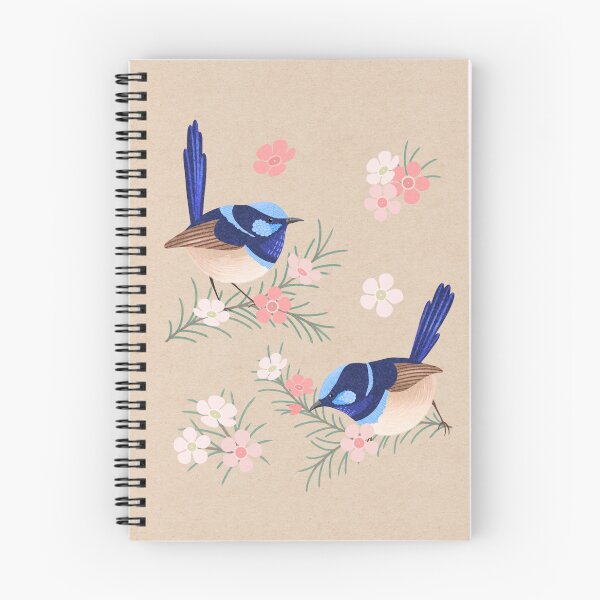 Item preview, Fairy Wrens and Geraldton Wax Flower II designed and sold by Caitie-M.