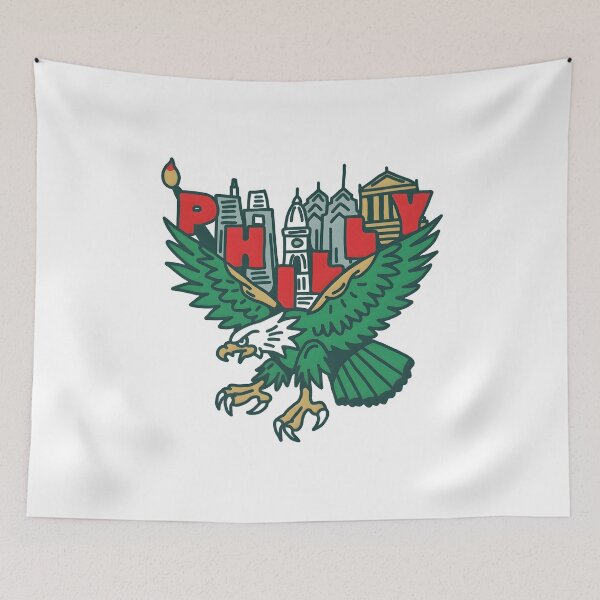 Item preview, Philly Skyline Eagles Philadelphia Football Vintage Eagle City Graphic designed and sold by BlitCrankMath.