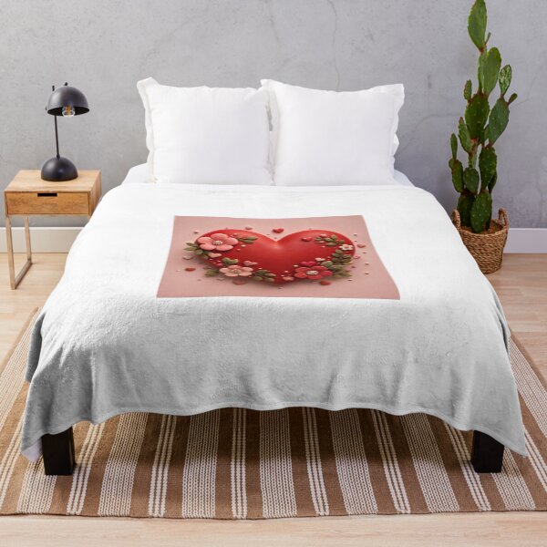 Item preview, Red Floral Heart - Romantic Flower Valentine Design designed and sold by ThilankaDesign.