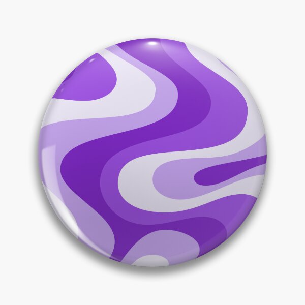 Item preview, Liquid Swirl Retro Abstract in purple tones, Cream, and White designed and sold by Differenceee.