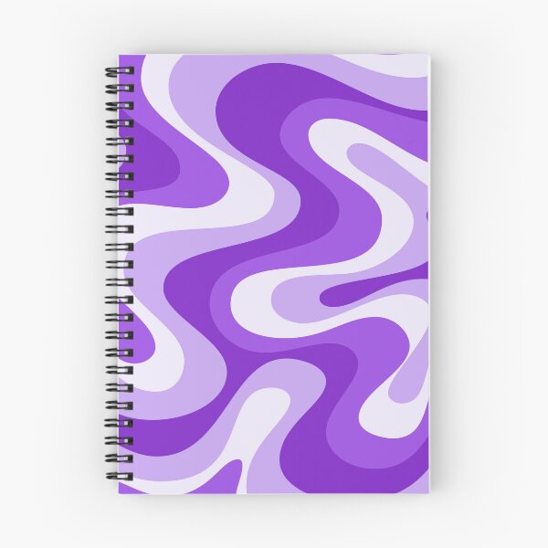 Item preview, Liquid Swirl Retro Abstract in purple tones, Cream, and White designed and sold by Differenceee.