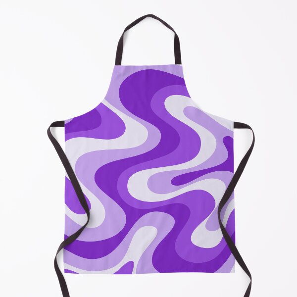 Item preview, Liquid Swirl Retro Abstract in purple tones, Cream, and White designed and sold by Differenceee.