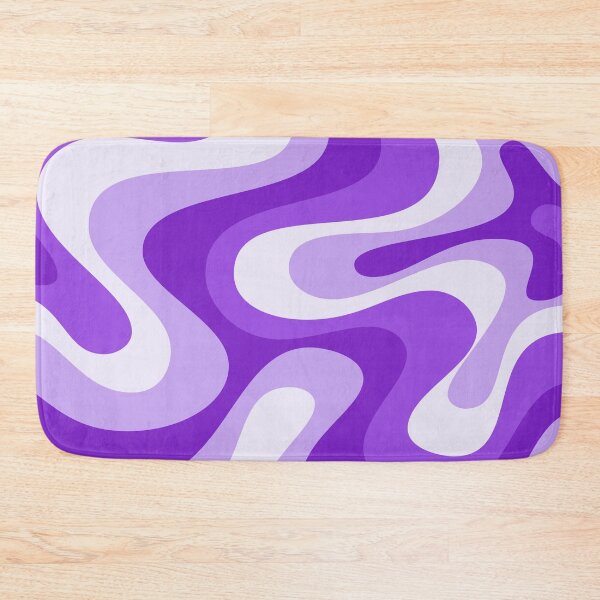 Item preview, Liquid Swirl Retro Abstract in purple tones, Cream, and White designed and sold by Differenceee.