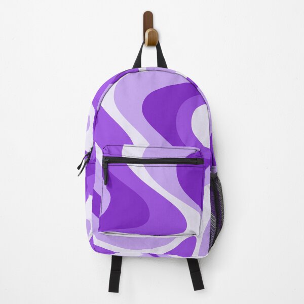 Item preview, Liquid Swirl Retro Abstract in purple tones, Cream, and White designed and sold by Differenceee.