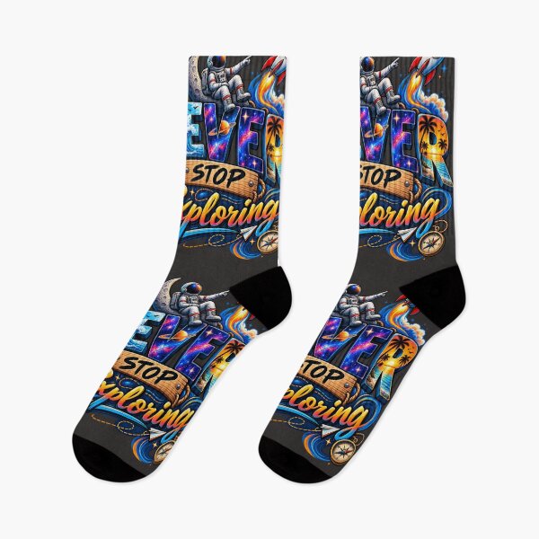 Item preview, Never Stop Exploring Cosmic Adventure Travel designed and sold by DoodleWorld Studio .
