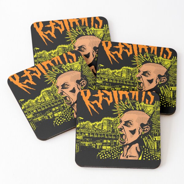 Aperçu de l'œuvre Typographie orange Hardcore Punk créée et vendue par NatureCanvaCo.