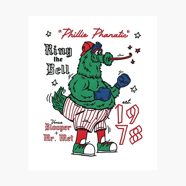 Item preview, Philadelphia Baseball Mascot Boxing Ring The Bell Vintage Sports Fan Shirt designed and sold by BlitCrankMath.