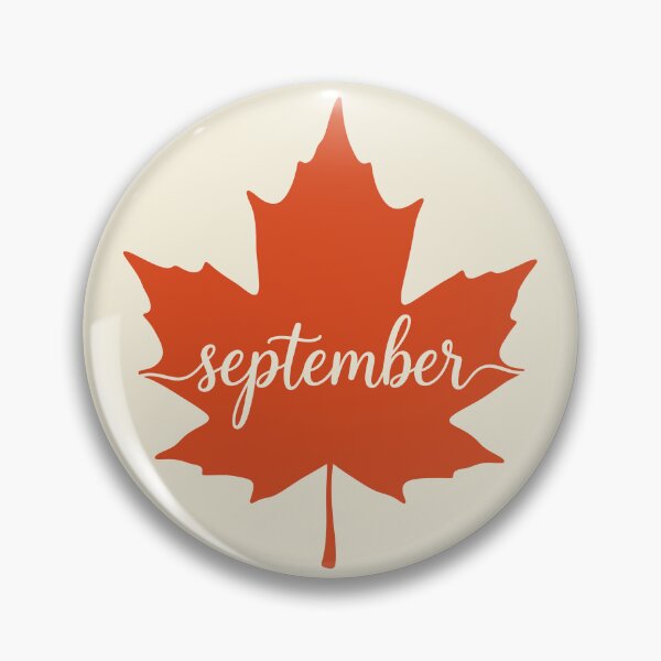 Item preview, September Autumn Maple Leaf Calendar Month designed and sold by LockjowArt.
