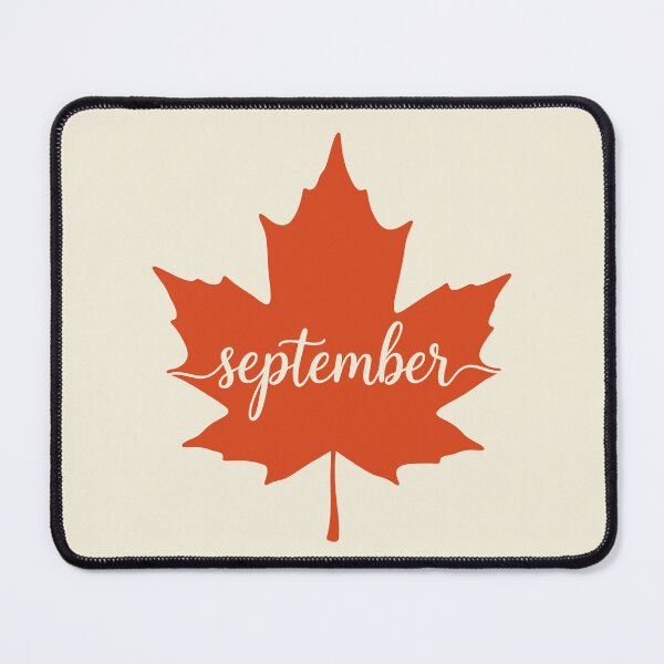 Item preview, September Autumn Maple Leaf Calendar Month designed and sold by LockjowArt.