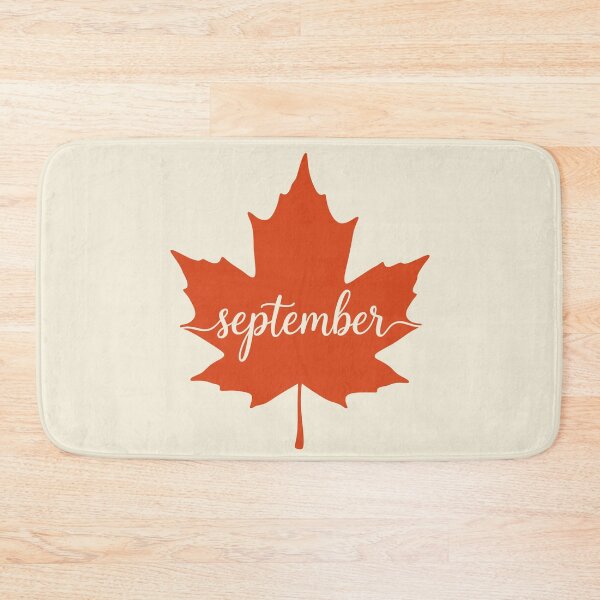 Item preview, September Autumn Maple Leaf Calendar Month designed and sold by LockjowArt.
