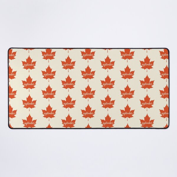 Item preview, September Autumn Maple Leaf Calendar Month designed and sold by LockjowArt.
